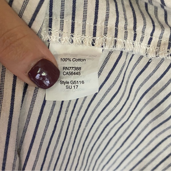 Madewell Jardin Off Shoulder Striped Beige/Tan Size Small - Picture 13 of 16